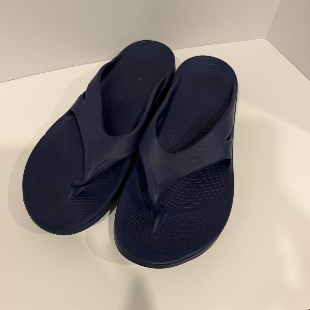 OOFOS OOriginal Recovery Sandals Navy Blue Mens 14 Womens 16 EU 47 Flip Flops